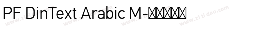 PF DinText Arabic M字体转换
